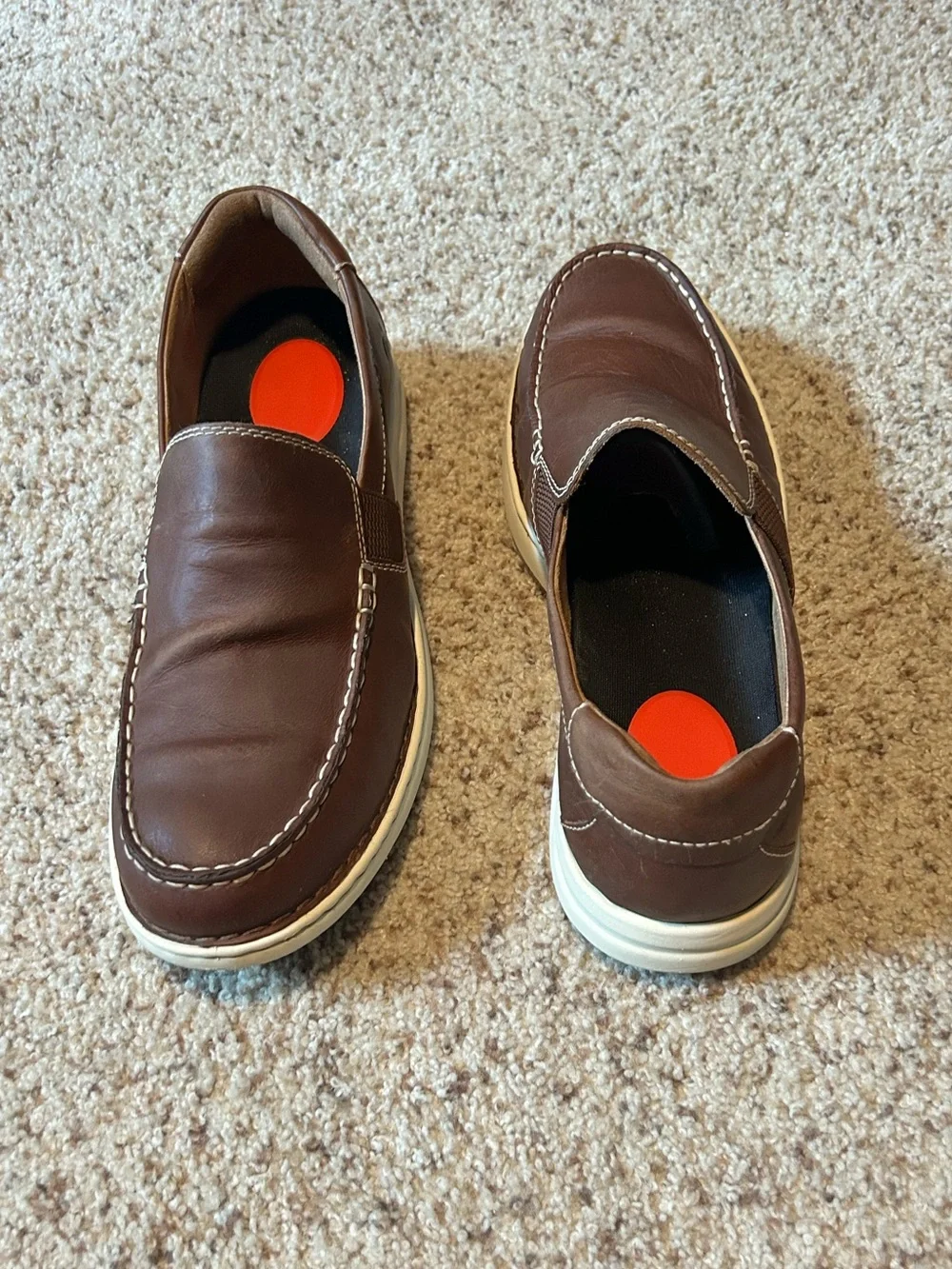 Born Men's Brown Slip-On Casual Loafers Light Use